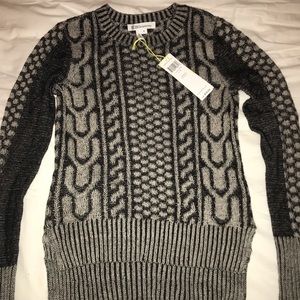 BCBGeneration black and grey printed sweater